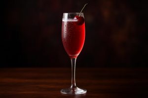 Cherry Bomb Mimosa en bubblande och färgstark cocktail för festliga stunder