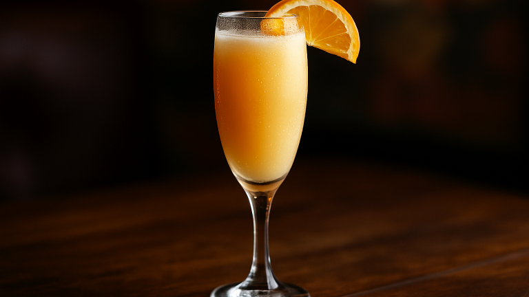 Creamsicle Mimosa en frisk, söt och elegant cocktail för lata sommardagar