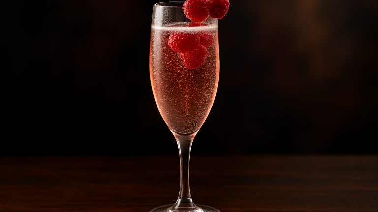 Kir Imperial en bubblande festdryck med bärig elegans för speciella tillfällen
