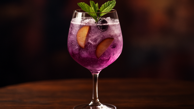 Sugarplum Spritz, en färgstark och friskt bubblande sommarklassiker som väcker känslor.