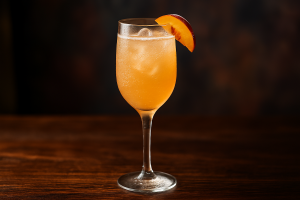 Vanilla-Peach Bellinis en festlig och bubblande sommartradition för alla tillfällen
