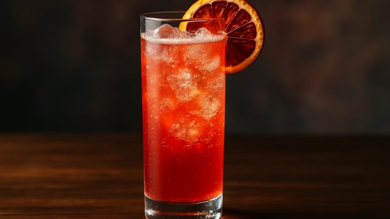 Blood Orange Fizz en frisk och fräsch drink för lata helgkänslor