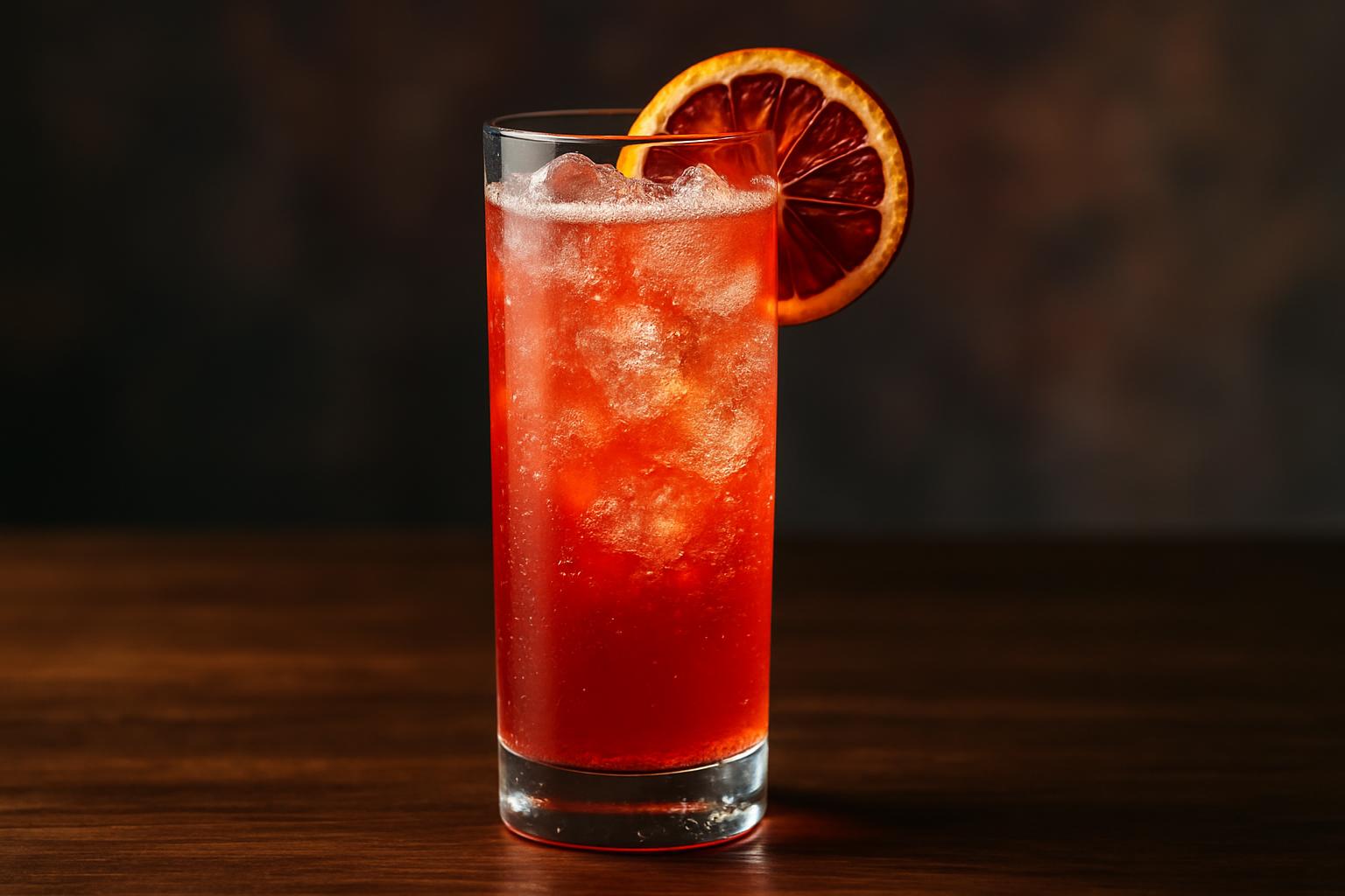 Blood Orange Fizz en frisk och fräsch drink för lata helgkänslor