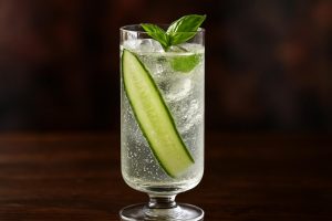 Cucumber Basil Sparkler den perfekta drinken för lata sommardagar