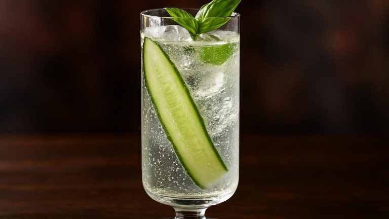 Cucumber Basil Sparkler den perfekta drinken för lata sommardagar