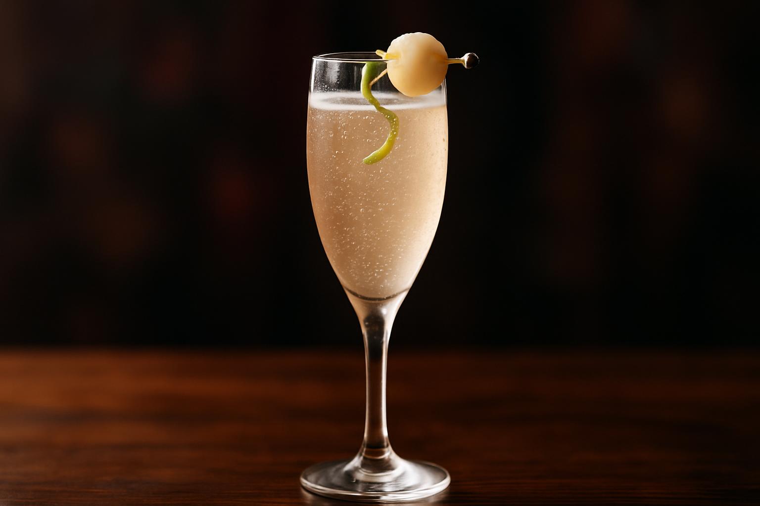 Litchi Royale – en bubblande festlig drink för eleganta tillfällen