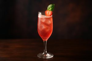 Basil & Strawberry Royale - en fräch och bubblande sommarfavorit för lata dagar
