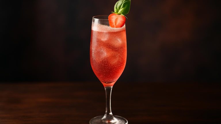 Basil & Strawberry Royale - en fräch och bubblande sommarfavorit för lata dagar