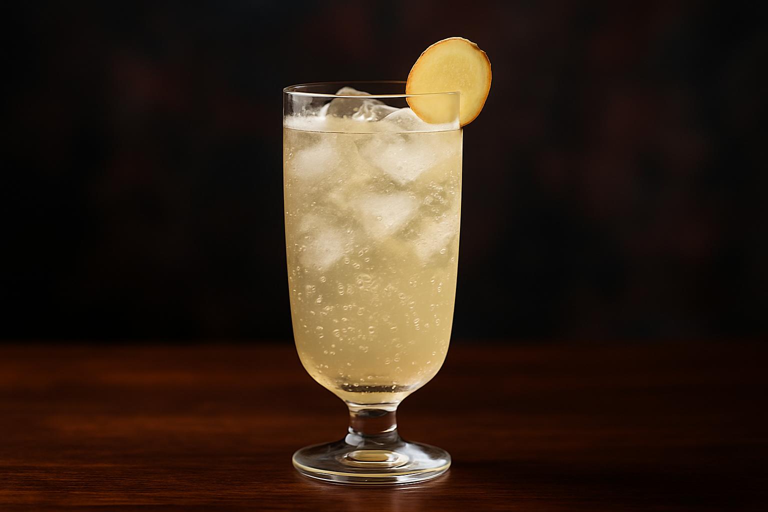 Ginger Fizz - en bubblande och frisk cocktail för lata sommardagar