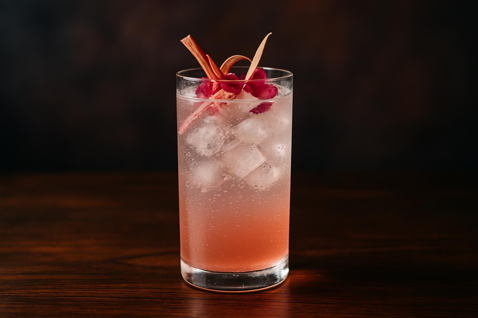 Rhubarb & Rose Fizz – en frisk och blomstrande sommardrink som väcker känslor av njutning