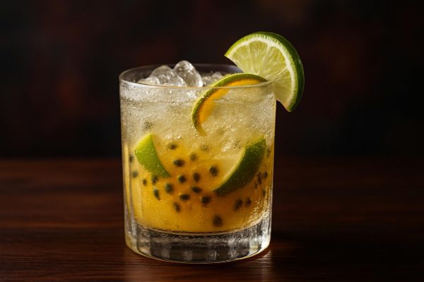 Passionfruit Caipirinha Royale