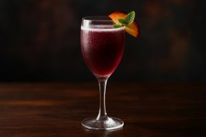 Plum Bellini en frisk och elegant drink för festliga tillfällen