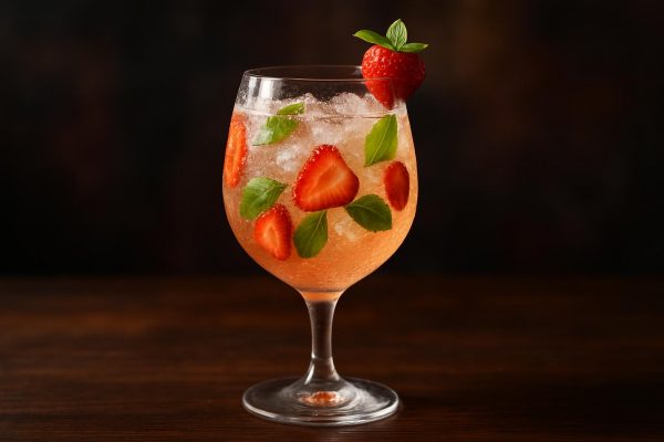 Strawberry Prosecco Punch