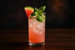 Watermelon Basil Bubbles - en frisk sommarstämningshöjare för lata dagar