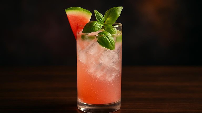 Watermelon Basil Bubbles - en frisk sommarstämningshöjare för lata dagar