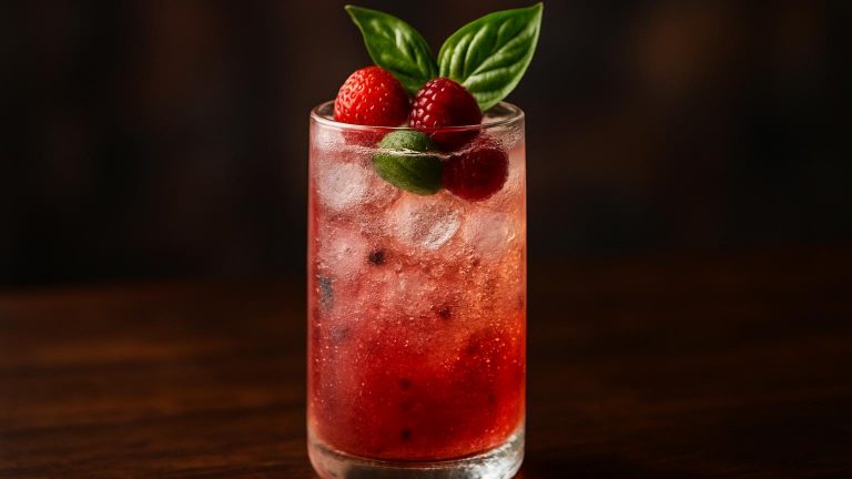 Berry Basil Bubbly den perfekta drinken för lata sommardagar