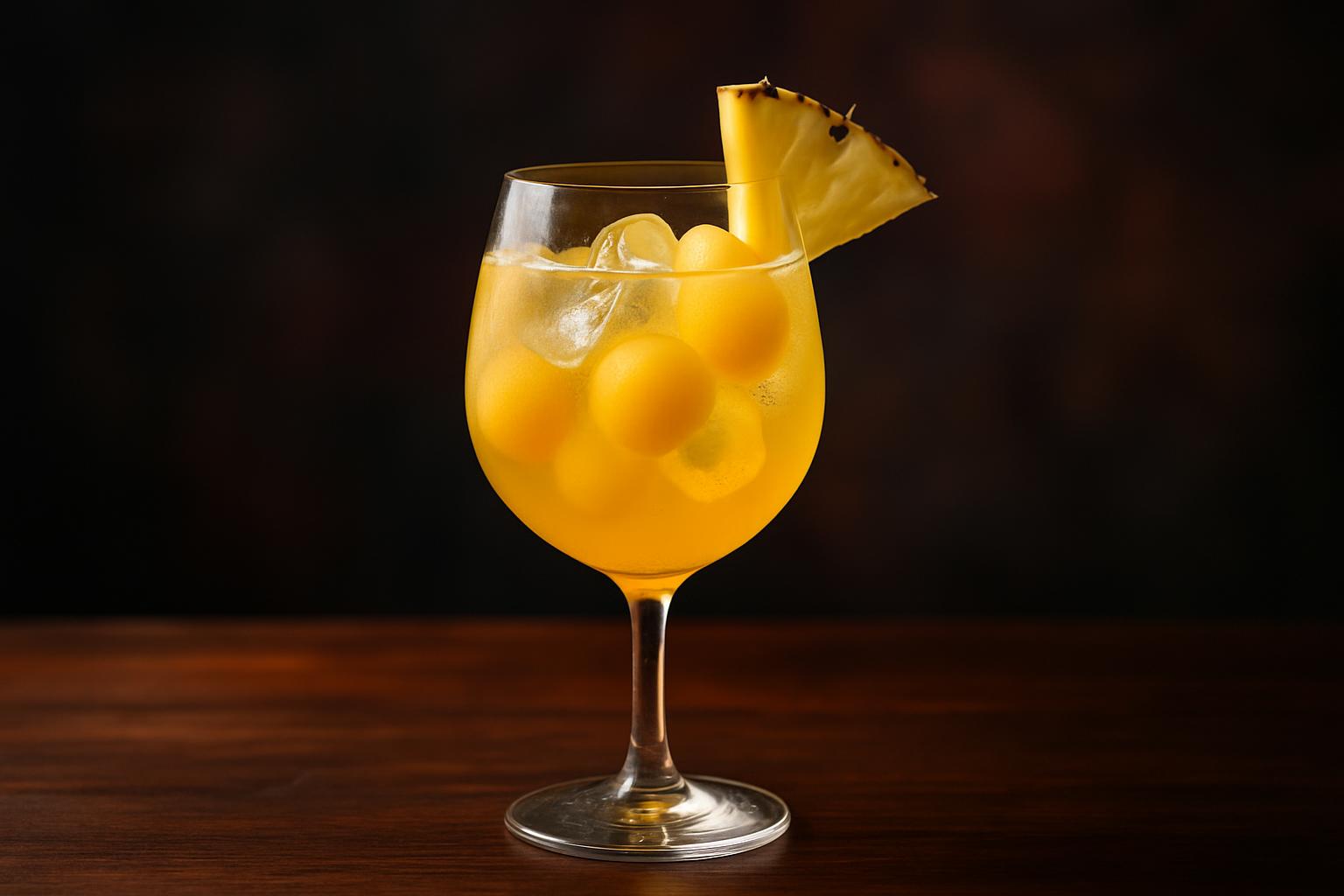 Pineapple Melon Spritz en frisk och tropisk sommarbrisa som inbjuder till avkoppling.