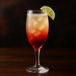 Cherry Lime Bellini en frisk och bubblig sommarfavorit som sprudlar av glädje