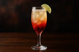 Cherry Lime Bellini en frisk och bubblig sommarfavorit som sprudlar av glädje