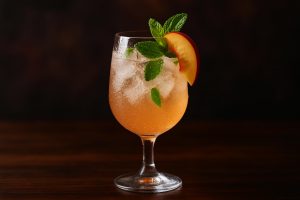 Peach Mint Sparkler – en frisk och bubblande sommardrink som bjuder in till avkoppling