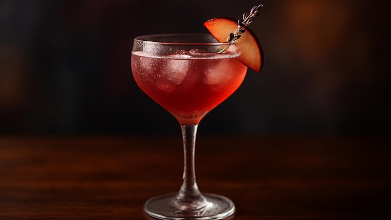 Plum Lavender Royale en lyxig cocktail för sensommarens mysiga stunder