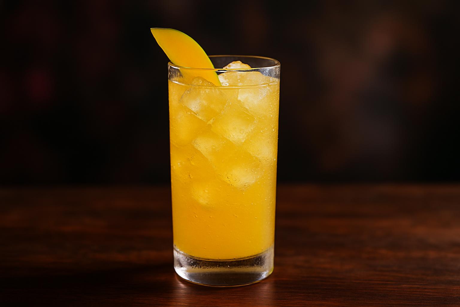 Mango Pineapple Sparkler en bubblande tropisk drink för soliga dagar