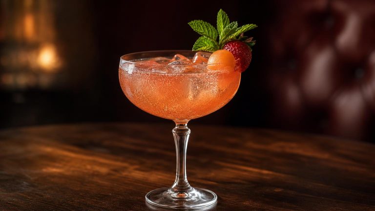 Cantaloupe Strawberry Sparkle – en frisk och färgglad sommardrink som förgyller tillfället