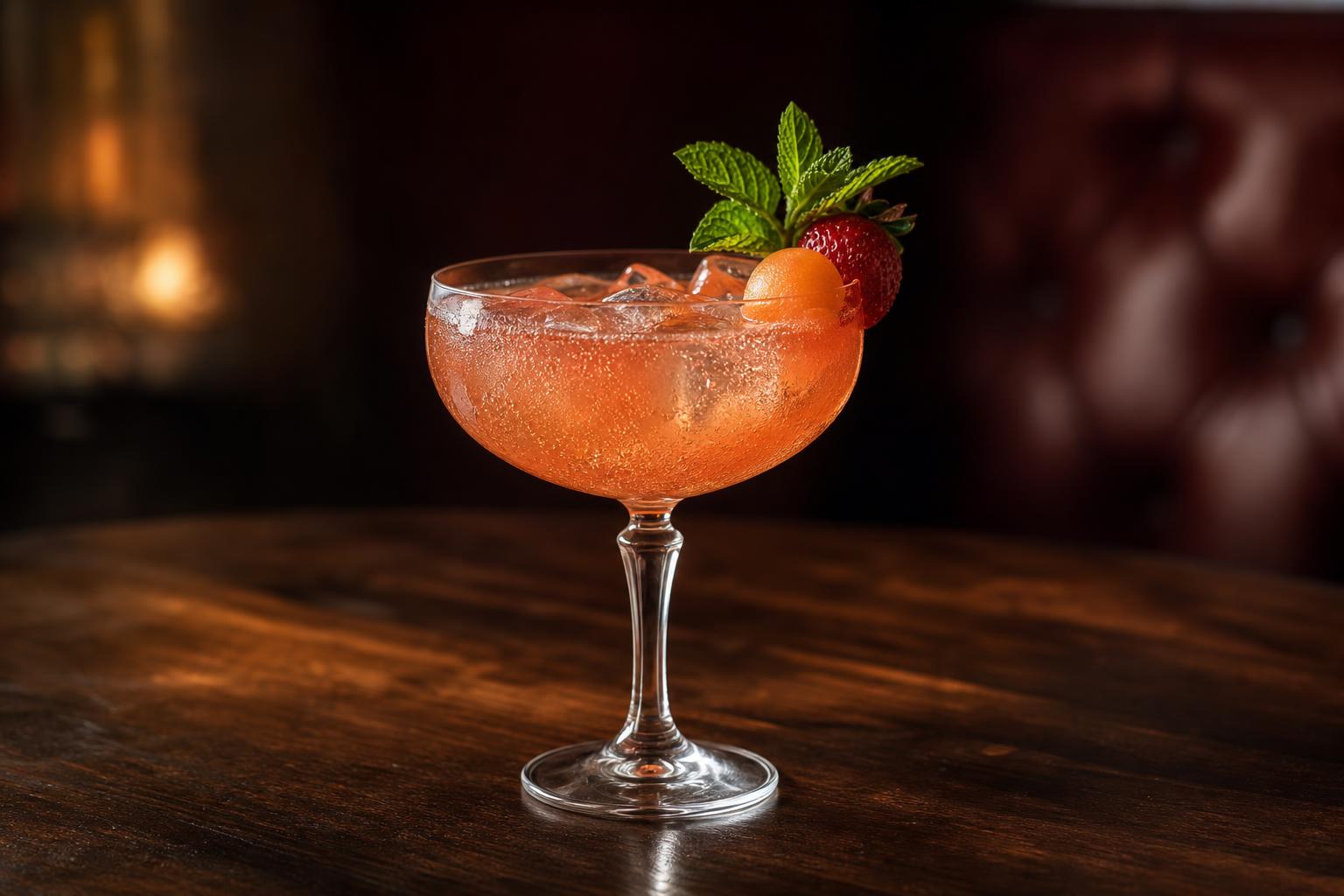 Cantaloupe Strawberry Sparkle – en frisk och färgglad sommardrink som förgyller tillfället
